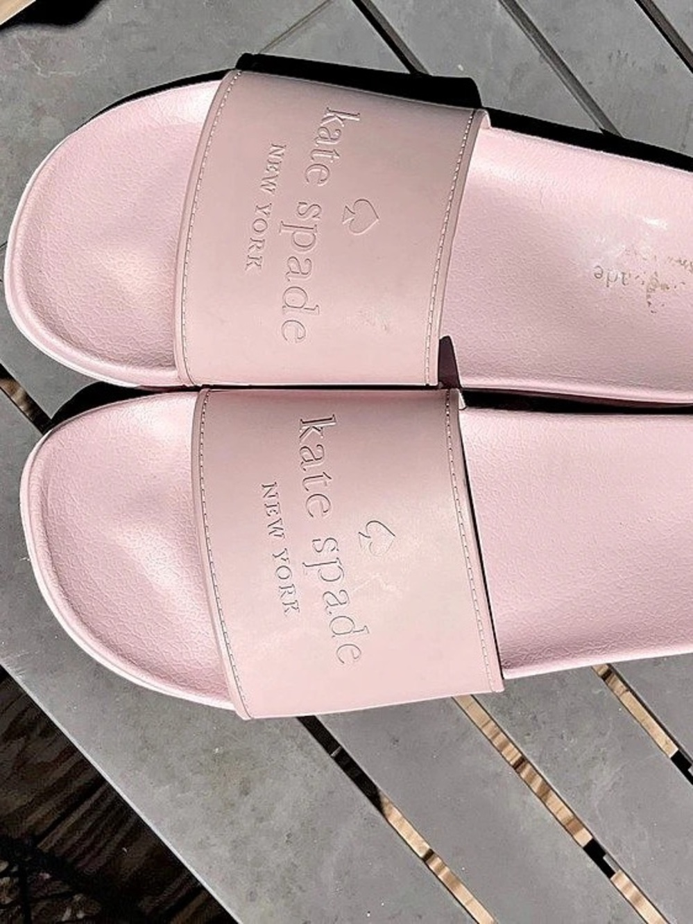 Kate Spade Pink Slide Sandals Size 10 B